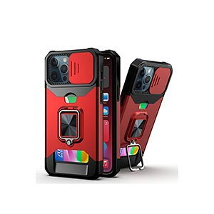 �A�b�v�� �A�C�t�H��Apple iPhone 15 15 Plus 15 Pro 15 Pro Max �P�[�X �J�o�[ �w�ʃJ�o�[ �n�C�u���b�h�^�C�v CASE �����₷�� �ϏՌ��P�[�X �����O�u���P�b�g�t�� �X�^���h�@�\ �J�[�h���[ �����Y�ی� 