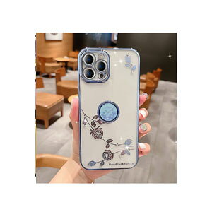 �A�b�v�� �A�C�t�H�� Apple iPhone 15 15 Plus 15 Pro 15 Pro Max �P�[�X �J�o�[ TPU �w�ʃJ�o�[ CASE �����₷�� �y�� �Ռ��h�~ �����O�u���P�b�g�t�� �X�^���h�@�\�t�� �����h�~ �N���A ���� �u�₩ �Y��