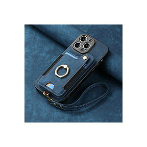 �A�b�v�� �A�C�t�H�� Apple iPhone 15 15 Plus 15 Pro 15 Pro Max �P�[�X �J�o�[ TPU&PU���U�[ �w�ʃJ�o�[ CASE �����O�u���P�b�g�t�� �X�^���h�@�\ �J�[�h���[ ���X�g�X�g���b�v �X�g���b�v�t�� �ϏՌ��J�o