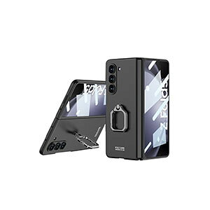 �T���X�� �M�����N�V�[ Z �t�H�[���h5 5G Samsung Galaxy Z Fold5 5G �P�[�X �J�o�[ ����ق��肩���� CASE �ϏՌ��J�o�[ �X�^���h�@�\ �����O�u���P�b�g�t�� PC+�����K���X �Ռ��h�~ �J�b�R���� ����
