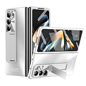 �T���X�� �M�����N�V�[ Z �t�H�[���h5 5G Samsung Galaxy Z Fold5 5G �P�[�X �J�o�[ �X�}�[�g�t�H�� ����ق��肩���� �X�^���h�@�\ CASE �ϏՌ��J�o�[ PC+�����K���X �Ռ��h�~ �J�b�R���� ����h�~ 