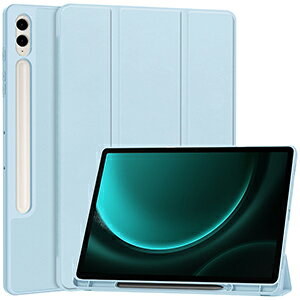 Galaxy Tab S9 FE+ 5G �P�[�X �ϏՌ� �J�o�[ TPU��PU���U�[ ������� �P�[�X �����₷�� ����h�~ �M���U�a�f�U�C�� ���M�����Q �X�^���h�@�\ �I�[�g�X���[�v�@�\ �������� �^�u���b�g�P�[�X ������