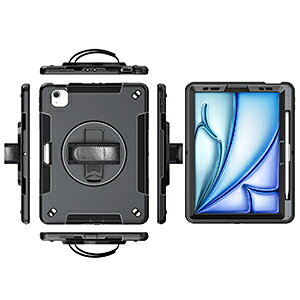 Apple iPad Air 13�C���` iPad Pro 13�C���` ��7���� �P�[�X ������� CASE �X�g���b�v�t�� �o���h�t�� �X�^���h�@�\�t�� 360�x��] ����ق��肩���� �ϏՌ� 2�d�\�� PC&�V���R���f�� �S�ʕی� ���p 