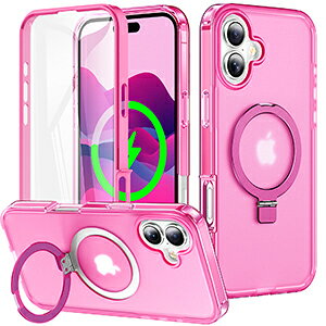 �A�b�v�� �A�C�t�H�� Apple iPhone 16 16 Plus 16 Pro 16 Pro Max �P�[�X �ϏՌ� �J�o�[ �Ռ��ɋ���TPU&PC&PET 3�d�\�� �S�ʕی� �����O�t�� �X�^���h�@�\ �����O���w�ɒʂ����Ƃŗ����h�~ �Ռ��h�~ �l�C ��
