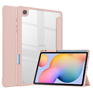 Galaxy Tab S6 Lite 2024 (Wi-Fi) �P�[�X �蒠�^ �J�o�[ �M�����N�V�[ �^�u S6 ���C�g �A�N����+TPU+PU���U�[�� �N���A�o�b�N�P�[�X Spen���[ �֗� �l�C �������� ������� �����₷�� ����h�~ �I�[�g�X��