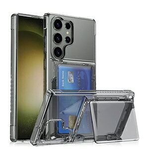 Samsung Galaxy S25 Ultra �P�[�X �ϏՌ� �J�o�[ ����ق��肩���� CASE �Ռ��ɋ��� �X�}�z�ی� �N���A �P�[�X 2�d�\�� TPU+PC�f�� �X�^���h�@�\ �J�[�h���[ �֗� �l�C �������� ������� �T���X�� �M