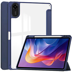 Xiaomi Redmi Pad 2 �P�[�X �N���A �ϏՌ� �J�o�[ PU���U�[ �N���A�o�b�N�P�[�X ������� �����₷�� ����h�~ �X�^���h�@�\ �I�[�g�X���[�v�@�\ �������� �^�u���b�g�P�[�X �J�b�R���� �V���I�~ 