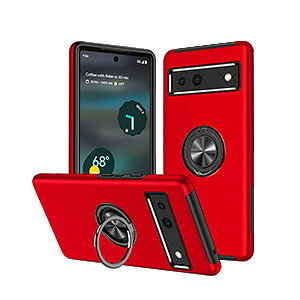 Google Pixel 10 �P�[�X �����O�t�� �ϏՌ� �J�o�[ Pixel 10 Pro �P�[�X Pixel 10 Pro XL �g�� �J�o�[ �����O���w�ɒʂ����Ƃŗ����h�~ ����ق��肩���� �Ռ��ɋ��� �X�^���h�@�\ �l�C �������� ������