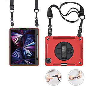 Apple iPad Pro 13�C���` (M5) �P�[�X �ϏՌ� 2�d�\�� PC&�V���R���f�� �A�C�p�b�h �v�� 13�^ (M5) �w�ʃJ�o�[ CASE �X�g���b�v�t�� �o���h�t�� �X�^���h�@�\�t�� 360�x��] ����ق��肩���� �S�ʕی�
