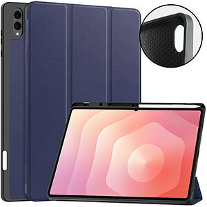 Galaxy Tab S11 Ultra �P�[�X �ϏՌ� �J�o�[ PU���U�[�� �����₷�� ����h�~ S�y�����[ �X�^���h�@�\ �I�[�g�X���[�v�@�\ �������� �l�C �������� ������� �^�u���b�g�ی� �P�[�X �M�����N�V�[ �^