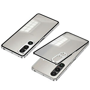 SONY Xperia 1 VIII �P�[�X �ϏՌ� �J�o�[ �A���~�o���p�[�P�[�X �g �t���[�� �y�� �����₷�� PC�w�� ������ ���� �����Y �v���e�N�^�[ �J���������Y�ی�J�o�[ �G�N�X�y���A 1 VIII �w�� �J�o�[ ��