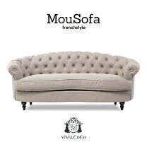 楽天市場】mousofa ベルベット 3人掛けの通販