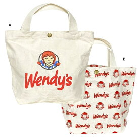 Wendy's ウェンディーズ キャンバス ミニトート バッグ ワンマイル ランチ カジュアル アメリカン雑貨 アメカジ 9866421 レッド
