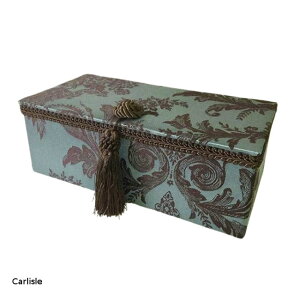 アメリカ 発の ヨーロピアン ゴージャス エレガント Jennifer taylor ジェニファーテイラー ジュエリーボックス 小物入れ アクセサリーケース ブルー ゴールド 上品