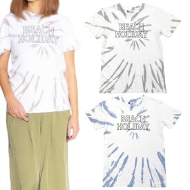 南国テイスト Haleiwa ハレイワタイダイ柄Tシャツ ブルー グレー ネイビー かわいい おしゃれ ハワイアン リゾート 11103145 11103139