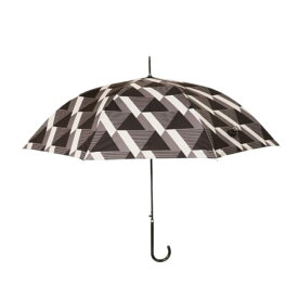 北欧ブランド グラフィック柄 傘 三角柄 ブラック 黒 レディース メンズ ユニセックス 男女兼用 インポート 長傘 おしゃれ かっこいい 晴雨両用 アンブレラ 上品 UV紫外線対策 熱中症予防 日傘 雨傘 20代 30代 40代 50代 モダン 大きい