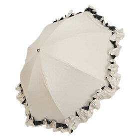 北欧ブランド フリル 折り畳み傘 晴雨兼用傘 アンブレラ ホワイト レディース インポート フェミニン かわいい おしゃれ きれいめ UV紫外線対策 熱中症予防 日傘 雨傘 折りたたみ