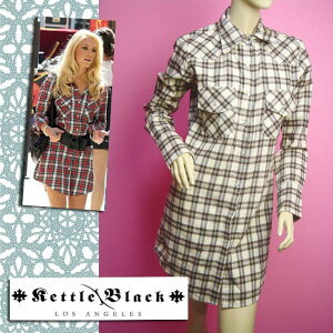 Kettle black �P�g���E�u���b�N�`�F�b�N���t�����l���h���X�@�x�[�W��