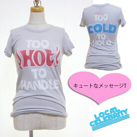 Local celebrity ローカルセレブリティー気分によって”Too hot！””Too cold！"インポート　セレブ愛用ブランド　グレー　タイト　半袖　クルーネック　レディース　春　夏　秋　冬　ピタT