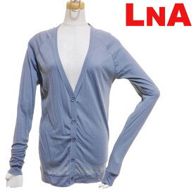 LAセレブ愛用ブランド LNA　clothingエルエヌエーカーディガン　アッシュ　グレー　gray　薄手　レディース　planet blue kitson　長袖　レディース　春　夏　秋　Vネック　無地　カジュアル　おしゃれ　かっこいい　かわいい