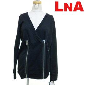 LAセレブ 愛用 LNA clothing エルエヌエー フリース ジップアップ カーディガン レディース 春 秋 冬 ストリート カジュアル 無地 Vネック おしゃれ かわいい かっこいい