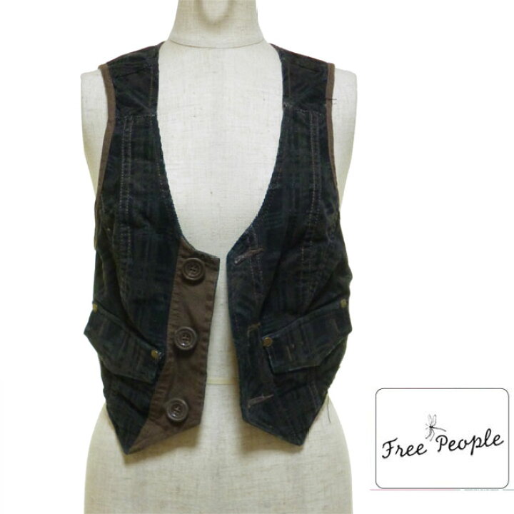 楽天市場】Free people フリーピープルチェックベスト インポート 