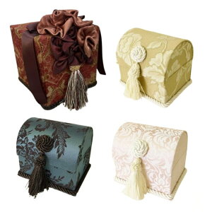 選べる2個セット!アメリカ 発の ヨーロピアン!ゴージャス エレガント ♪ Jennifer taylor ジェニファーテイラー トランクボックス 小物入れ トイレットペーパーケース プリンセス 姫系 ロココ