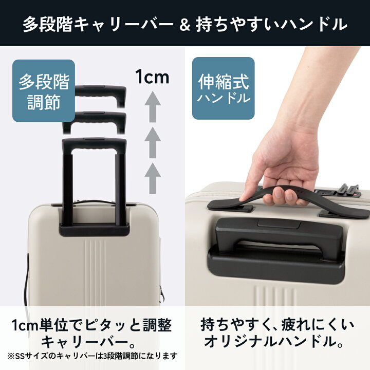 楽天市場】【楽天1位】スペアキャスター付き 拡張 キャリーケース 