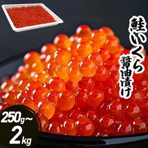 いくら 鮭 イクラ 醤油漬け 250gから 北海道加工 鮭卵 さけ 魚卵 冷凍 海鮮丼 お取り寄せ 高級【250g/500g/750g/1kg】