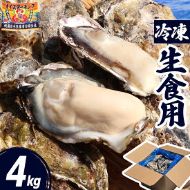 牡蠣 冷凍 生食用 4kg 24〜48個 宮城県 殻付き 生牡蠣 かき 牡蛎 カキ 三陸 海鮮 生 刺し身 刺身 バーベキュー BBQ 貝 大粒 中粒 産地直送 産直
