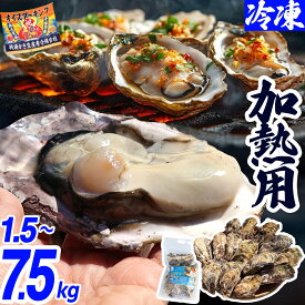 牡蠣 冷凍 10〜15個(1.5kg)から 大粒 中粒 加熱用 冷凍牡蠣 冷凍かき 宮城県 殻付き かき 牡蛎 カキ カンカン焼き おかわり 缶焼き 三陸 海鮮 牡蠣 バーベキュー 海鮮バーベキュー BBQ 貝 大容量 産地直送【1.5kg/3kg/4.5kg/6kg/7.5kg】