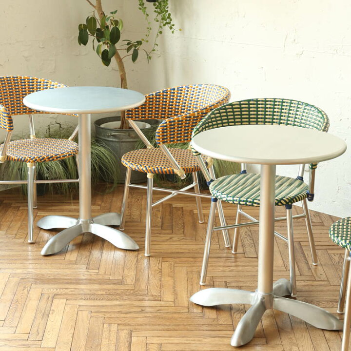 楽天市場】ALUMINUM ROUND TABLE 60 アルミニウム ラウンド テーブル 