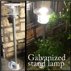 113-288 �������� Galvanized stand lamp �C���e���A LIGHT �x�b�h ���r���O �K�[�f�� ���� �Ɩ� DULTON �_���g��
