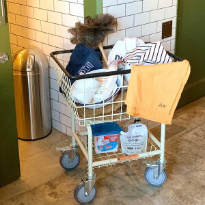 H20-0140IV LAUNDRY CART IVORY �����h���[ �J�[�g �E�B�Y �|�[�� ���b�N ���[ ���� �L���X�^�[ ���� �������Ⴂ�� DULTON �_���g��
