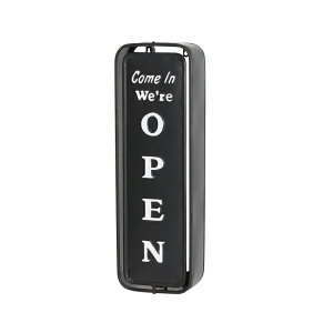 �|�C���g10�{ WALL MOUNT SPINNER SIGN O/C BLACK�X�`�[�� �T�C�� �X�^���h �f�B�X�v���C �A���e�B�[�� OPEN-CLOSED SIGN STAND �Ŕ� DULTON �_���g�� G965-1246BK
