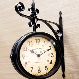 GARAGE SALE _utFCXEH[NbN Ǌ|ʎv Xe[VNbN EH[ L G CeA Double faces wall clock v Ǌ| CeA V Xܔi Vzj Hf 1508-20