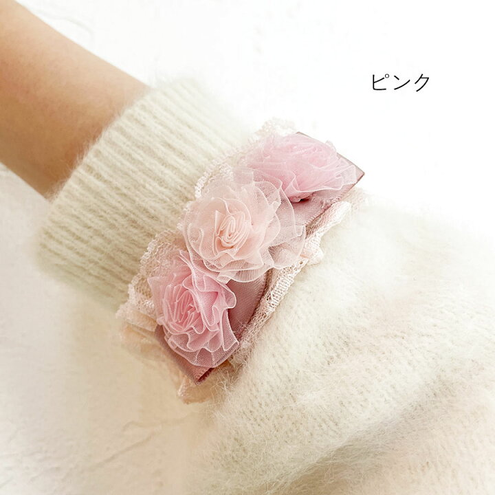 楽天市場】オーガンジーフラワースリムアームバンド 2個入 両腕用  