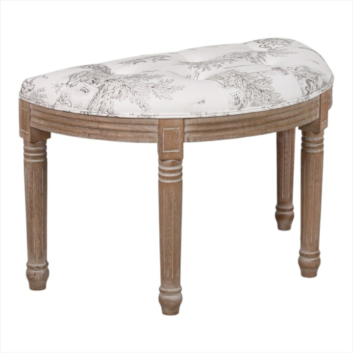 楽天市場】ハーフムーン スツール トワルドジュイ Toile de Jouy 