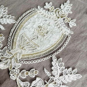 【送料無料レース】フレンチ レース テーブルセンター 40×76cm おしゃれ 姫系 可愛い プリンセス ロココ アンティーク調 ヴィクトリアン