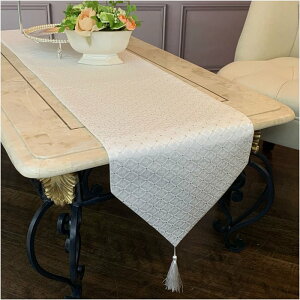 3色展開 テーブルランナー 32x180cm モダン ダイヤ柄 玄関 カフェ エステ ネイル エレガント シック モダン おしゃれ かわいい クラシック 高級