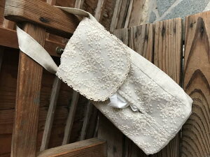 ハングティッシュボックスカバー cotton flora コットンフローラ リネンブレンド 吊り下げカバー ティッシュケース ティッシュカバー 布