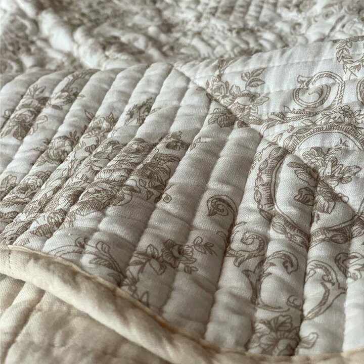 楽天市場】マルチカバー 200x200cm fina beige フィナベージュキルト 