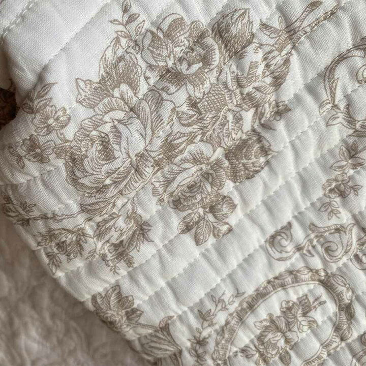 楽天市場】マルチカバー 200x200cm fina beige フィナベージュキルト 
