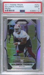 2017 Panini Prizm Rookies Silver Prizm Solomon Thomas #252 PSA 9 MINT tj0