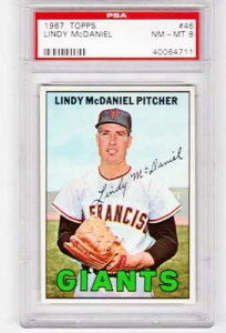 1967�N TOPPS #46 �����f�B�E�}�N�_�j�G�� PSA 8 NM-MT �T���t�����V�X�R�E�W���C�A���c