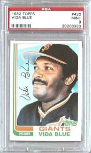 1982�N TOPPS #430 VIDA BLUE PSA 9 �~���g �W���C�A���c