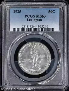 1925 50C ���L�V���g�� �R���� �n�[�t�_���[ PCGS MS 63 |�񗬒�UNC