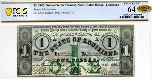 1862 �N $1 ���C�W�A�i�B�o�g�����[�W���p�~���� - PCGS 64!�S�[���h�t���b�P�I PQ