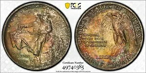 1925 �X�g�[�� �}�E���e���L�O 50c �n�[�t�_���[ PCGS UNC �ڍ�