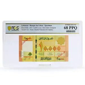 ���o�m�� 10,000 ���[�u�� �ԃA���r�A �I�[�o�[�v�����g ���̖� PPQ68 PCGS UNC ���� 2014
